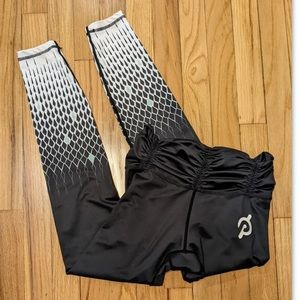 Peloton Leggings Small Srunch Waist Diamond Print Cycling Size S